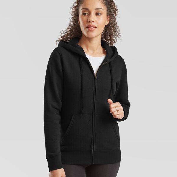 Women's premium 70/30 hooded sweatshirt jacket Thumbnail