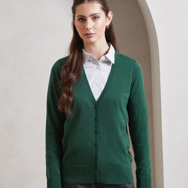 Women's button-through knitted cardigan Thumbnail